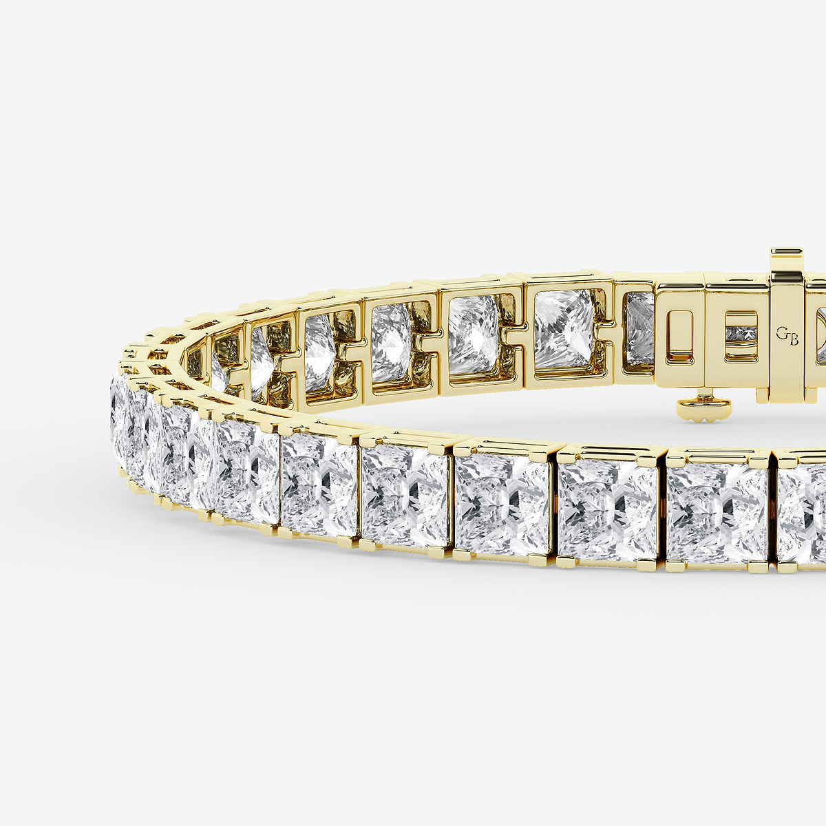 Additional Image 1 for  30 ctw Princess Lab Grown Diamond Tennis Bracelet - 6 Inches